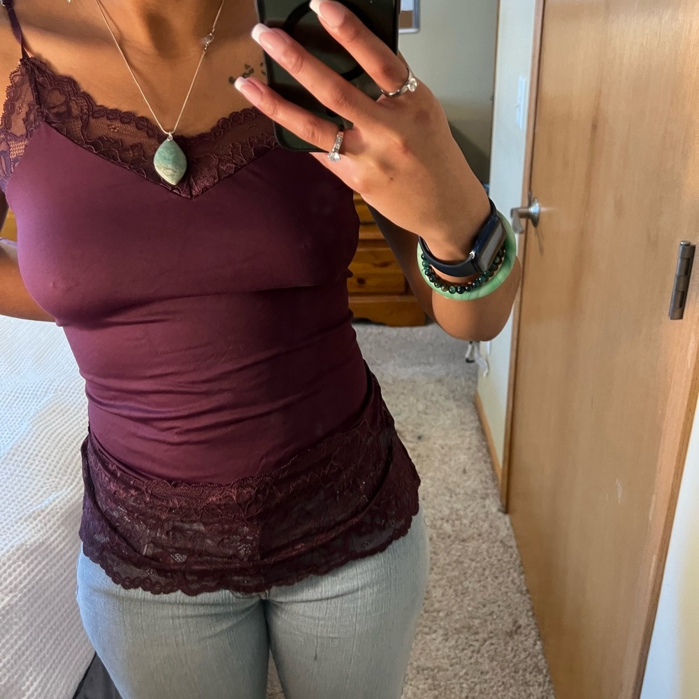 Burgundy cami Top